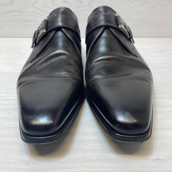 Magnanni Marco II Monk Strap Dress Shoes Men\'s Size 12 Brown Leather Comfort main image 6
